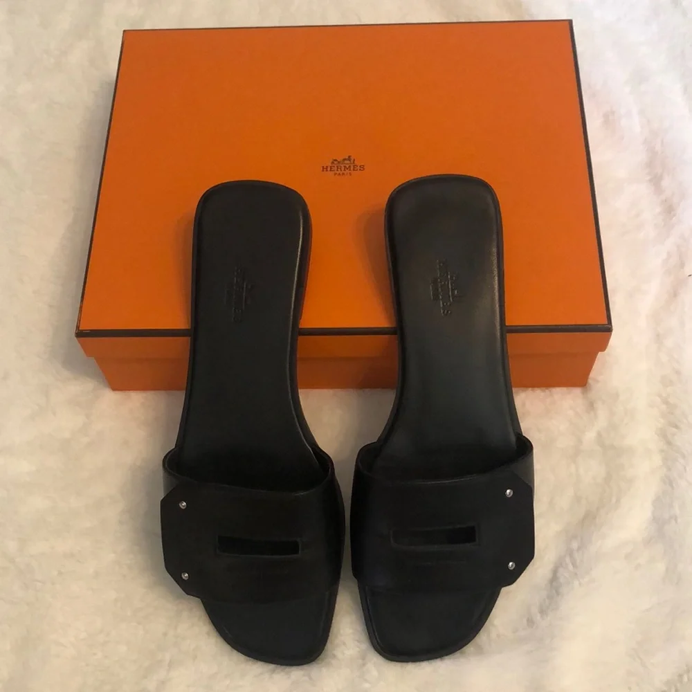 Hermes view sandal🖤 - Picture 1 of 5